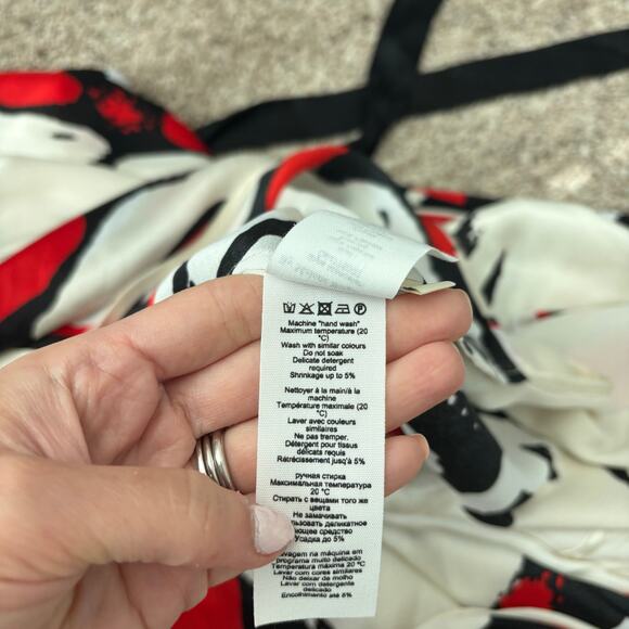 Malene Birger Women’s Handkerchief Scarf Dress Sz M Artsy Boho Art2Wear - Picture 12 of 13